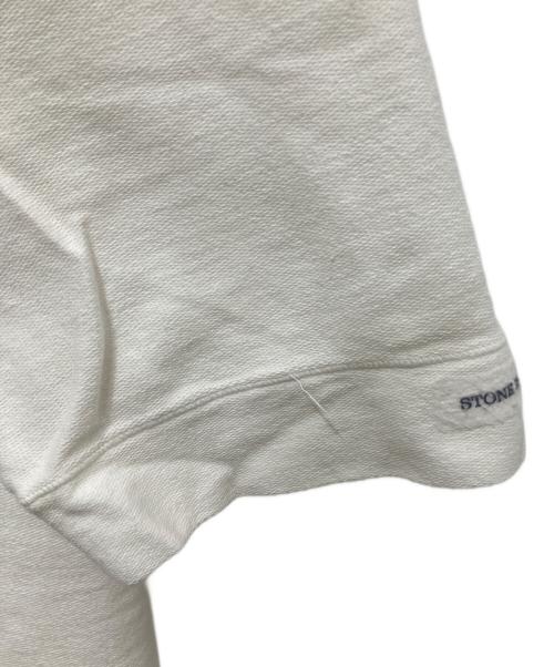 STONE ISLAND（ストーンアイランド）STONE ISLAND (ストーンアイランド) ハーフジップカットソー ホワイト サイズ:Lの古着・服飾アイテム