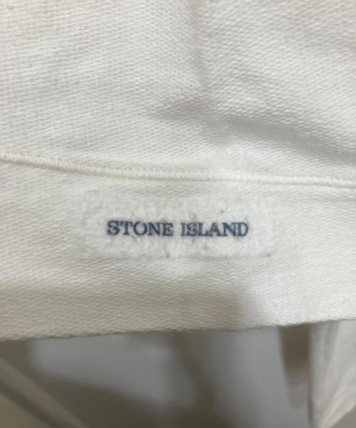 STONE ISLAND（ストーンアイランド）STONE ISLAND (ストーンアイランド) ハーフジップカットソー ホワイト サイズ:Lの古着・服飾アイテム