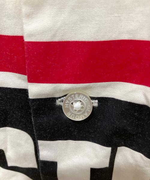 Hysteric Glamour（ヒステリックグラマー）Hysteric Glamour (ヒステリックグラマー) HYSTERIC レーシングシャツ ホワイトブラック サイズ:FREEの古着・服飾アイテム