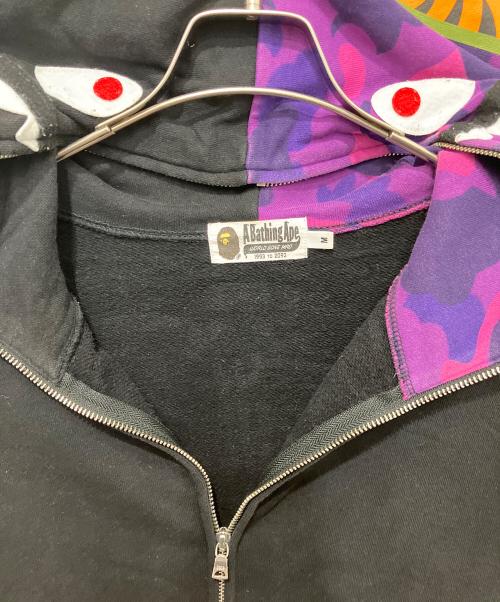 A BATHING APE（アベイシングエイプ）A BATHING APE (アベイシングエイプ) ジップパーカー ブラック サイズ:Mの古着・服飾アイテム