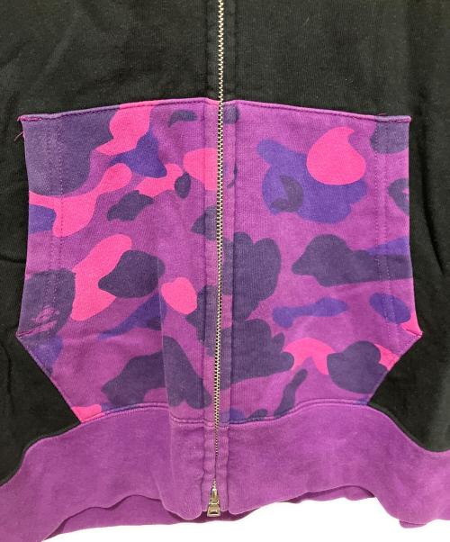 A BATHING APE（アベイシングエイプ）A BATHING APE (アベイシングエイプ) ジップパーカー ブラック サイズ:Mの古着・服飾アイテム