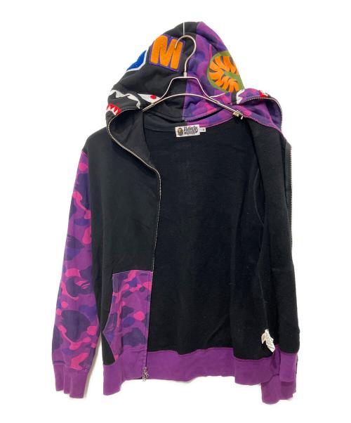 A BATHING APE（アベイシングエイプ）A BATHING APE (アベイシングエイプ) ジップパーカー ブラック サイズ:Mの古着・服飾アイテム