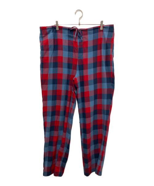 MAGLIANO（マリアーノ）MAGLIANO (マリアーノ) PAJAMA DOUBLE PANTS レッド×ブルー サイズ:Mの古着・服飾アイテム