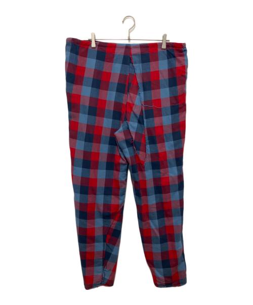 MAGLIANO（マリアーノ）MAGLIANO (マリアーノ) PAJAMA DOUBLE PANTS レッド×ブルー サイズ:Mの古着・服飾アイテム