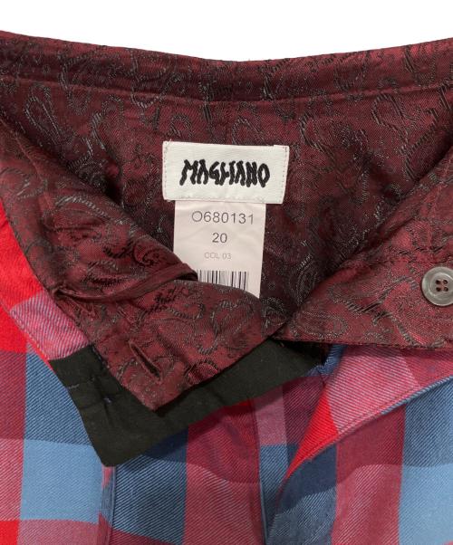 MAGLIANO（マリアーノ）MAGLIANO (マリアーノ) PAJAMA DOUBLE PANTS レッド×ブルー サイズ:Mの古着・服飾アイテム