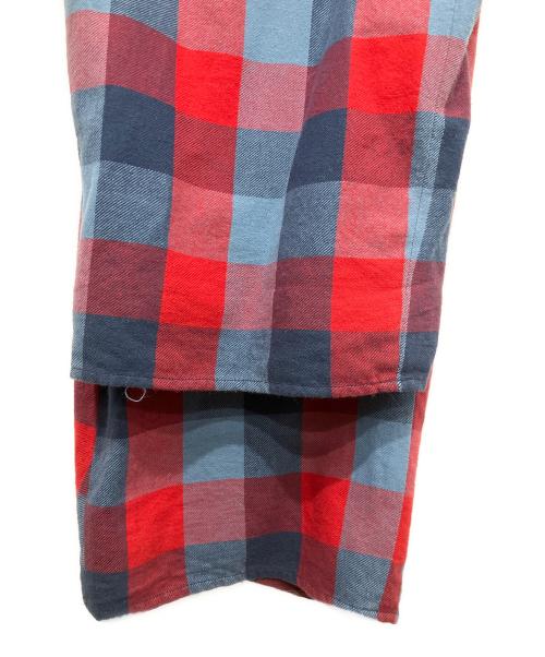 MAGLIANO（マリアーノ）MAGLIANO (マリアーノ) PAJAMA DOUBLE PANTS レッド×ブルー サイズ:Mの古着・服飾アイテム