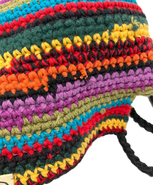 SOL soonerorlater（ソル スーナーオアレイター）SOL soonerorlater (ソル スーナーオアレイター) Handknitted Border Hat マルチカラーの古着・服飾アイテム