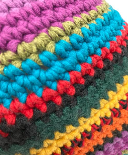 SOL soonerorlater（ソル スーナーオアレイター）SOL soonerorlater (ソル スーナーオアレイター) Handknitted Border Hat マルチカラーの古着・服飾アイテム