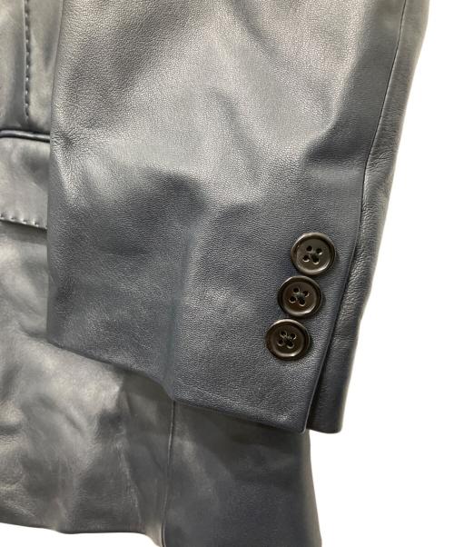 MEN'S BIGI（メンズビギ）MEN'S BIGI (メンズビギ) シープレザーテーラードジャケット ネイビー サイズ:04の古着・服飾アイテム