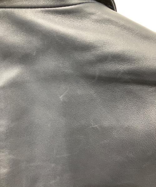 MEN'S BIGI（メンズビギ）MEN'S BIGI (メンズビギ) シープレザーテーラードジャケット ネイビー サイズ:04の古着・服飾アイテム