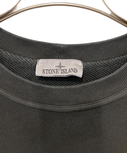 STONE ISLAND（ストーンアイランド）STONE ISLAND (ストーンアイランド) CREWNECK PULLOVER SWEAT ブラック サイズ:SIZE Lの古着・服飾アイテム