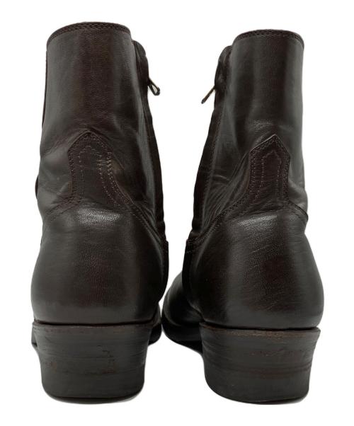 ADDICT BOOTS（アディクト ブーツ）ADDICT BOOTS (アディクト ブーツ) HORSEHIDE ZIP WESTERN BOOTS ブラウン サイズ:10の古着・服飾アイテム