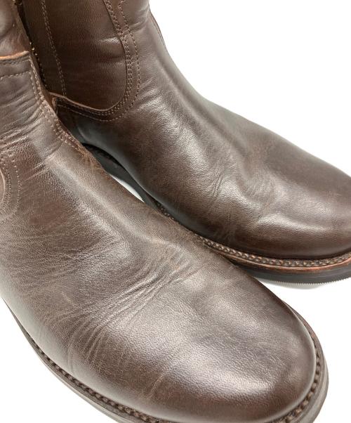 ADDICT BOOTS（アディクト ブーツ）ADDICT BOOTS (アディクト ブーツ) HORSEHIDE ZIP WESTERN BOOTS ブラウン サイズ:10の古着・服飾アイテム