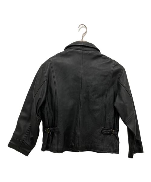 Eddie Bauer（エディーバウアー）Eddie Bauer (エディーバウアー) レザージャケット ブラック サイズ:Mの古着・服飾アイテム