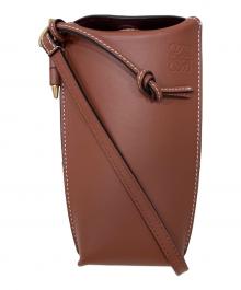 LOEWE（ロエベ）の古着「GATE POCKET ショルダーバッグ」｜ブラウン