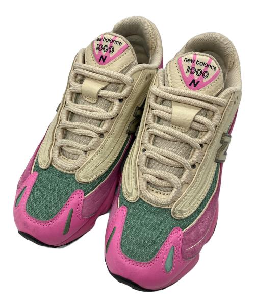 NEW BALANCE（ニューバランス）NEW BALANCE (ニューバランス) ローカットスニーカー アイボリー×ピンク サイズ:23の古着・服飾アイテム
