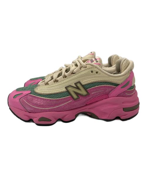 NEW BALANCE（ニューバランス）NEW BALANCE (ニューバランス) ローカットスニーカー アイボリー×ピンク サイズ:23の古着・服飾アイテム