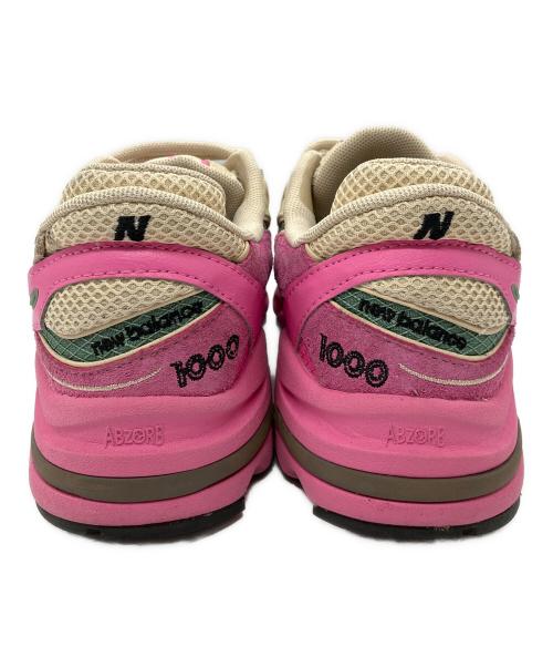 NEW BALANCE（ニューバランス）NEW BALANCE (ニューバランス) ローカットスニーカー アイボリー×ピンク サイズ:23の古着・服飾アイテム