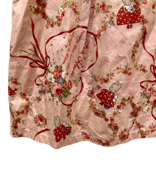 PINK HOUSE（ピンクハウス）PINK HOUSE (ピンクハウス) ラビットブラウスワンピース ピンク サイズ:Mの古着・服飾アイテム