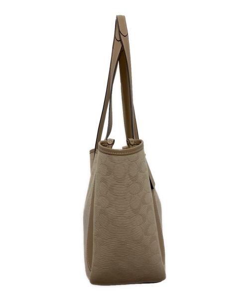 COACH（コーチ）COACH (コーチ) ハドリー ターンロック トート バッグ・シグネチャー キャンバス ベージュの古着・服飾アイテム