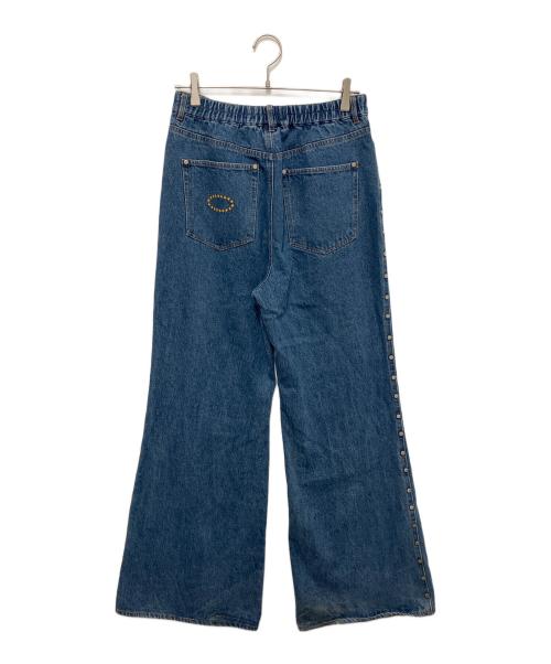 AFB（エーエフビー）AFB (エーエフビー) ダメージデニムパンツ インディゴ サイズ:Lの古着・服飾アイテム