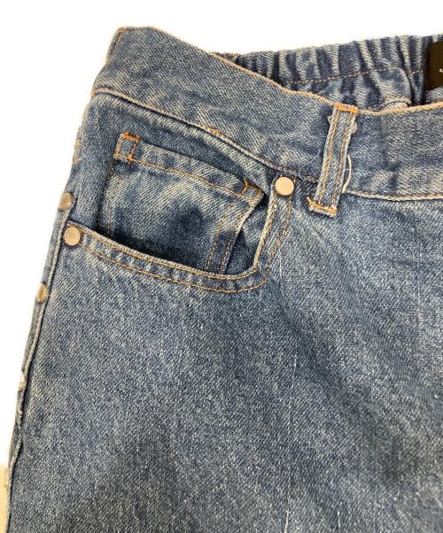 AFB（エーエフビー）AFB (エーエフビー) ダメージデニムパンツ インディゴ サイズ:Lの古着・服飾アイテム
