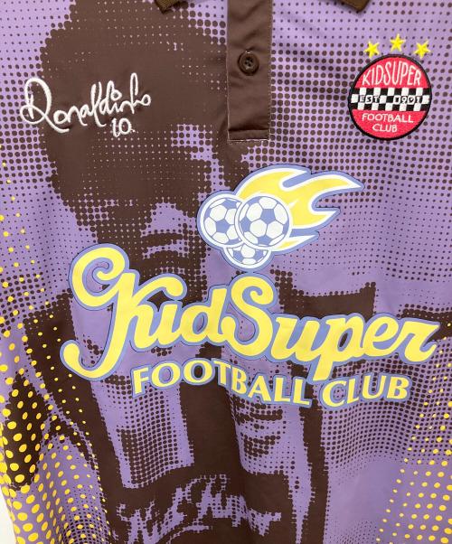 KIDSUPER STUDIOS（キッドスーパーストュディオス）KIDSUPER STUDIOS (キッドスーパーストュディオス) Ronaldinho Soccer Jersey パープル サイズ:Lの古着・服飾アイテム