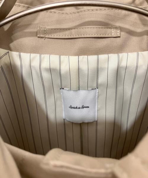 Spick and Span（スピック＆スパン）Spick and Span (スピック＆スパン) T/Cギャバステンカラーハーフコート ベージュ サイズ:38の古着・服飾アイテム