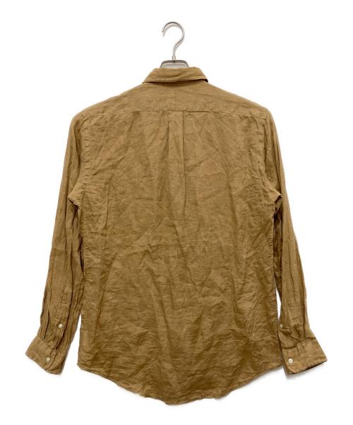 POLO RALPH LAUREN（ポロ・ラルフローレン）POLO RALPH LAUREN (ポロ・ラルフローレン) リネンシャツ ブラウン サイズ:Mの古着・服飾アイテム