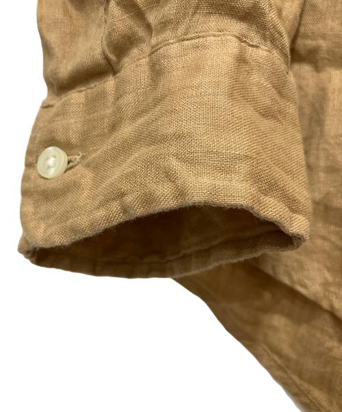 POLO RALPH LAUREN（ポロ・ラルフローレン）POLO RALPH LAUREN (ポロ・ラルフローレン) リネンシャツ ブラウン サイズ:Mの古着・服飾アイテム