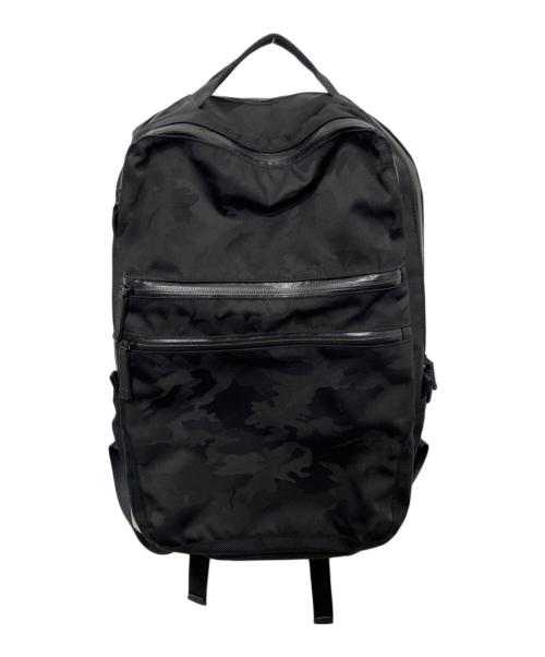 BLACK LABEL CRESTBRIDGE（ブラックレーベル クレストブリッジ）BLACK LABEL CRESTBRIDGE (ブラックレーベル クレストブリッジ) カモフラリュック ブラックの古着・服飾アイテム