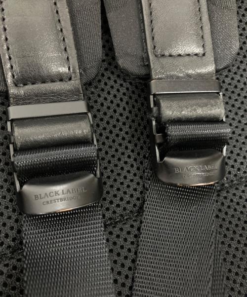 BLACK LABEL CRESTBRIDGE（ブラックレーベル クレストブリッジ）BLACK LABEL CRESTBRIDGE (ブラックレーベル クレストブリッジ) カモフラリュック ブラックの古着・服飾アイテム