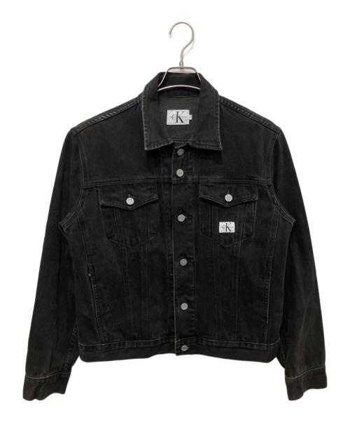 Calvin Klein Jeans（カルバンクラインジーンズ）Calvin Klein Jeans (カルバンクラインジーンズ) デニムジャケット ブラック サイズ:Mの古着・服飾アイテム