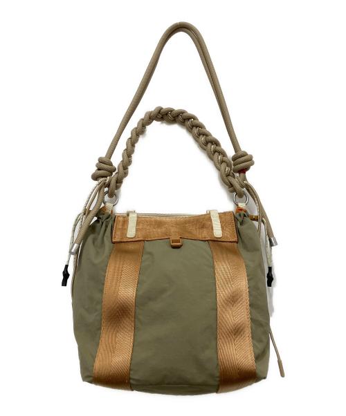 TOPOLOGIE（トポロジー）TOPOLOGIE (トポロジー) Summit Tote カーキ×ブラウンの古着・服飾アイテム
