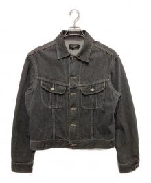 RRL（ダブルアールエル）の古着「先染め ブラックデニムデニムジャケット」｜ブラック