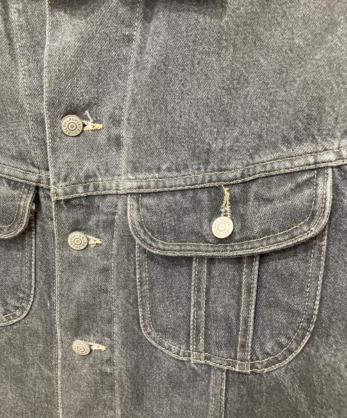 RRL（ダブルアールエル）RRL (ダブルアールエル) 先染め ブラックデニムデニムジャケット ブラック サイズ:Lの古着・服飾アイテム