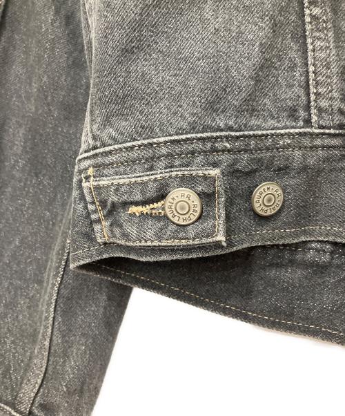RRL（ダブルアールエル）RRL (ダブルアールエル) 先染め ブラックデニムデニムジャケット ブラック サイズ:Lの古着・服飾アイテム