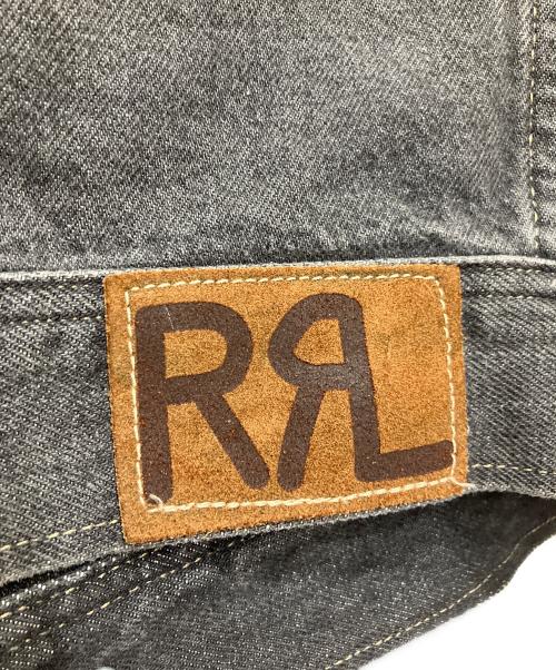 RRL（ダブルアールエル）RRL (ダブルアールエル) 先染め ブラックデニムデニムジャケット ブラック サイズ:Lの古着・服飾アイテム