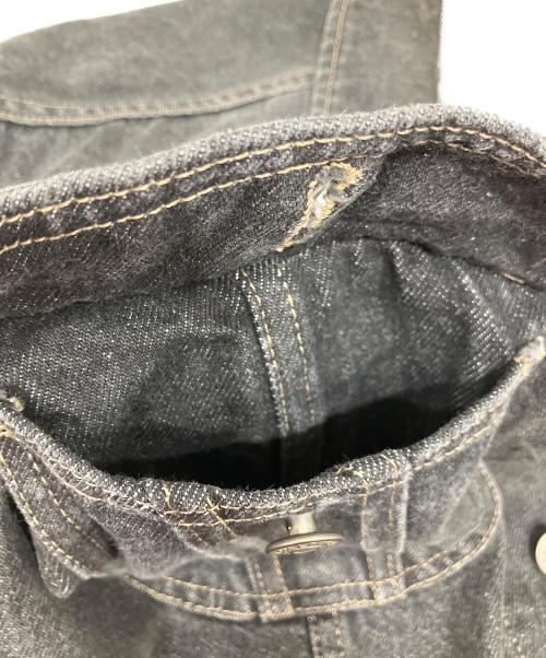 RRL（ダブルアールエル）RRL (ダブルアールエル) 先染め ブラックデニムデニムジャケット ブラック サイズ:Lの古着・服飾アイテム