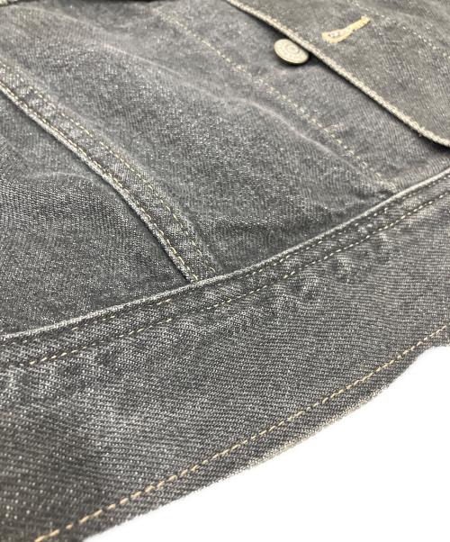 RRL（ダブルアールエル）RRL (ダブルアールエル) 先染め ブラックデニムデニムジャケット ブラック サイズ:Lの古着・服飾アイテム