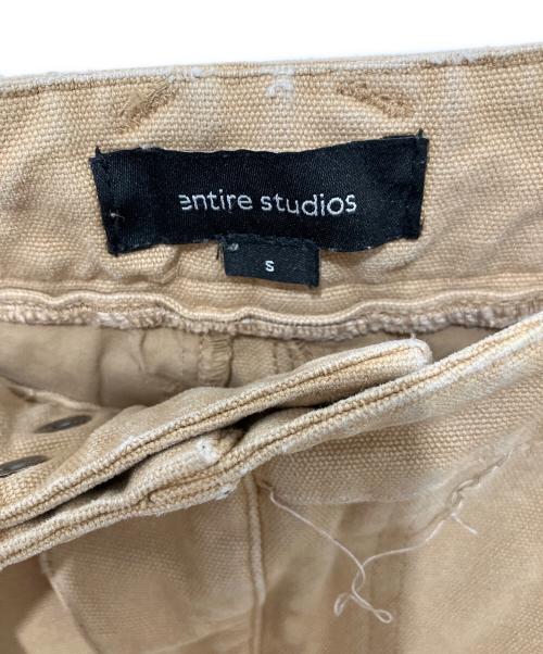 entire studios（エンタイアスタジオ）entire studios (エンタイアスタジオ) Hard ワイド カーゴパンツ ベージュ サイズ:Sの古着・服飾アイテム