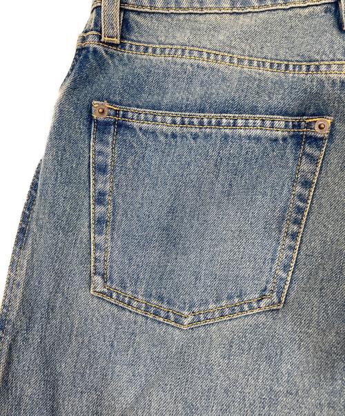 LOUIS VUITTON（ルイ ヴィトン）LOUIS VUITTON (ルイ ヴィトン) モノグラムパッチブーツカットデニムパンツ インディゴ サイズ:34の古着・服飾アイテム