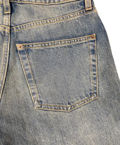 LOUIS VUITTON（ルイ ヴィトン）LOUIS VUITTON (ルイ ヴィトン) モノグラムパッチブーツカットデニムパンツ インディゴ サイズ:34の古着・服飾アイテム