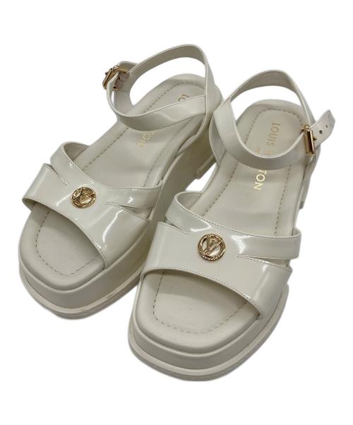 LOUIS VUITTON（ルイ ヴィトン）LOUIS VUITTON (ルイ ヴィトン) マヤ サンダル ホワイト サイズ:Mの古着・服飾アイテム