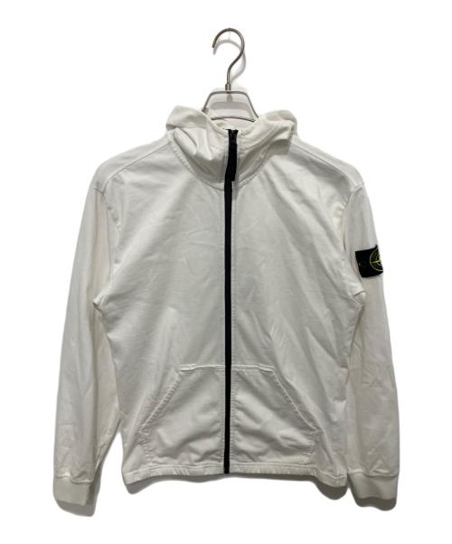 STONE ISLAND（ストーンアイランド）STONE ISLAND (ストーンアイランド) ジップパーカー ホワイト サイズ:Sの古着・服飾アイテム