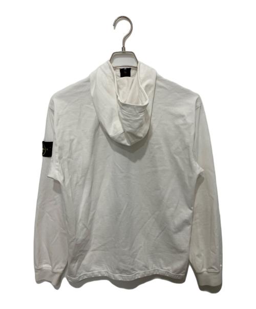 STONE ISLAND（ストーンアイランド）STONE ISLAND (ストーンアイランド) ジップパーカー ホワイト サイズ:Sの古着・服飾アイテム
