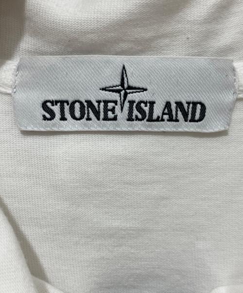 STONE ISLAND（ストーンアイランド）STONE ISLAND (ストーンアイランド) ジップパーカー ホワイト サイズ:Sの古着・服飾アイテム