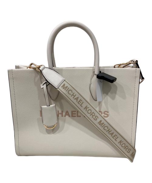 MICHAEL KORS（マイケルコース）MICHAEL KORS (マイケルコース) MIRELLA MD EW TOTE ホワイト 未使用品の古着・服飾アイテム