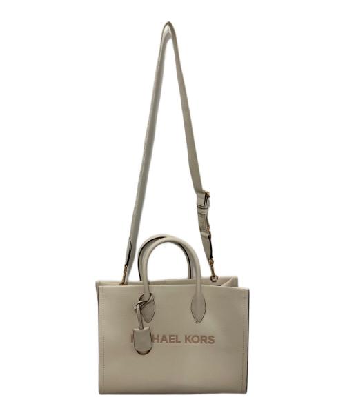 MICHAEL KORS（マイケルコース）MICHAEL KORS (マイケルコース) MIRELLA MD EW TOTE ホワイト 未使用品の古着・服飾アイテム