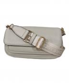 MICHAEL KORSマイケルコース）の古着「Jet Set Travel Small Pebbled Leather Crossbody Bag」｜アイボリー